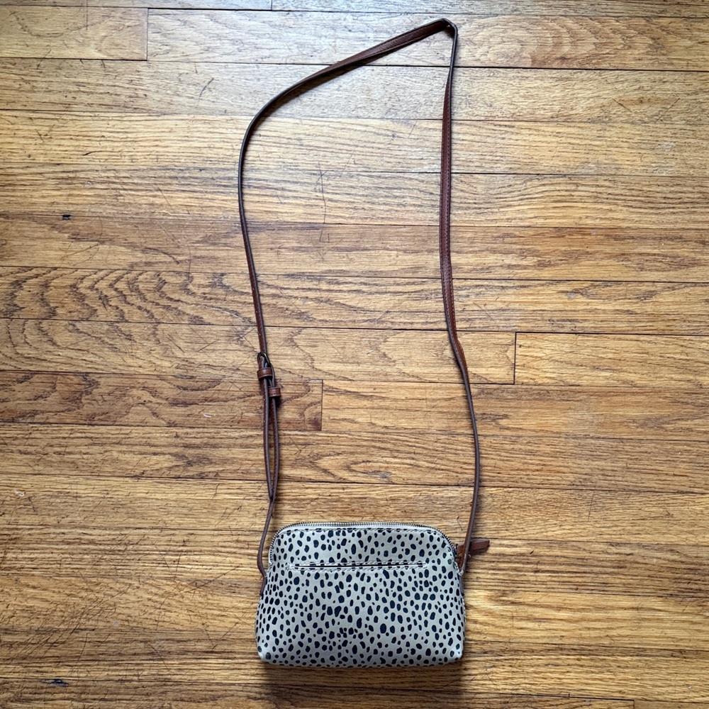 USED Stylish Brown and Black Women's Crossbody Bag